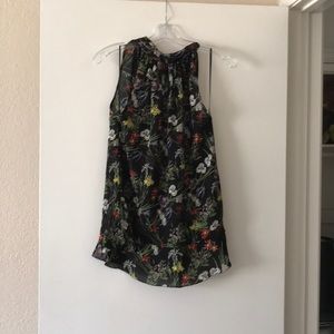 NWT Max Studio floral peplum top XS